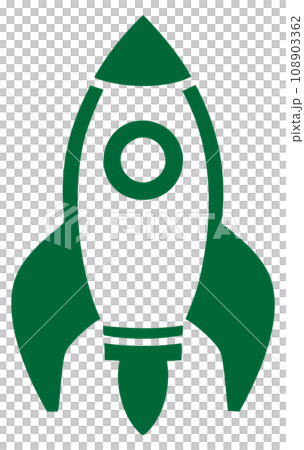 ロケットのアイコン 緑 ロケットのアイコン 緑 108903362