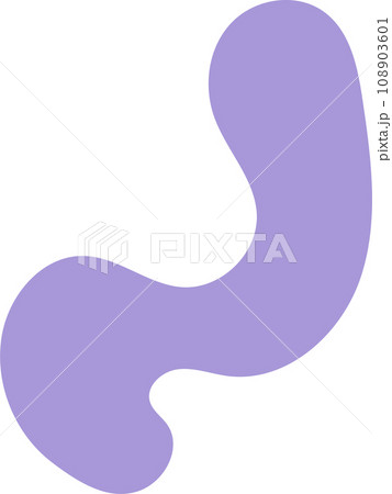 Set of abstract decorative shapes, fastel colors. 108903601