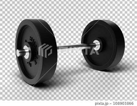 Realistic dumbbell illustration Realistic dumbbell illustration 108903866
