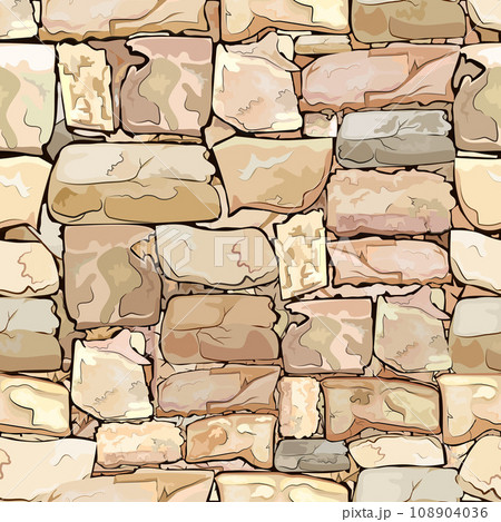 Stone wall seamless pattern Stone wall seamless pattern 108904036