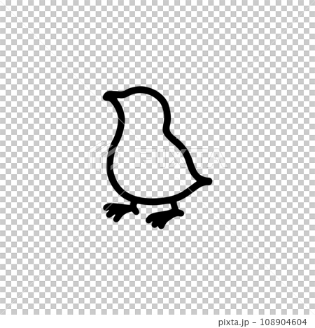Chick silhouette icon 108904604