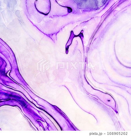Beautiful abstraction of liquid paints in slow blending flow mixing together gently Beautiful abstraction of liquid paints in slow blending flow mixing together gently 108905202