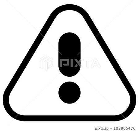注意 びっくりマーク アウトライン 108905476