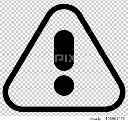 注意 びっくりマーク アウトライン 108905476