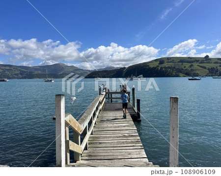 landscape in Akaroa, Christchurch, New Zealand 108906109