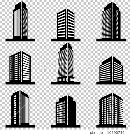 各種建築物的 3D 插圖集 108907564