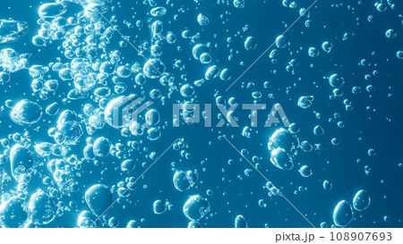 美しい水中の気泡の背景 美しい水中の気泡の背景 108907693