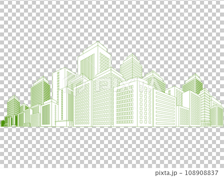 高層ビル　大都市　背景素材 108908837