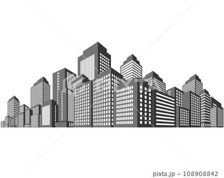 高層ビル 大都市 背景素材 高層ビル 大都市 背景素材 108908842