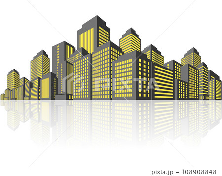 高層ビル 大都市 背景素材 高層ビル 大都市 背景素材 108908848