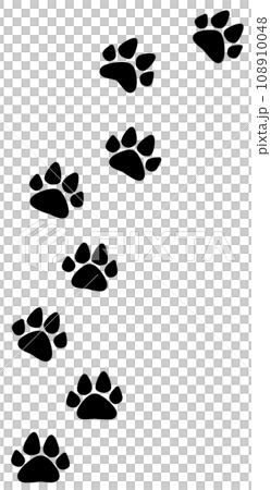 ペットで飼う犬や猫の可愛い肉球イラスト ペットで飼う犬や猫の可愛い肉球イラスト 108910048