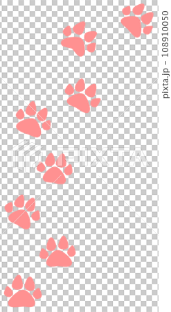 ペットで飼う犬や猫の可愛い肉球イラスト ペットで飼う犬や猫の可愛い肉球イラスト 108910050