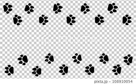 ペットで飼う犬や猫の可愛い肉球イラスト ペットで飼う犬や猫の可愛い肉球イラスト 108910054