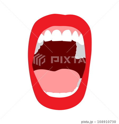 Red open mouth Red open mouth 108910730