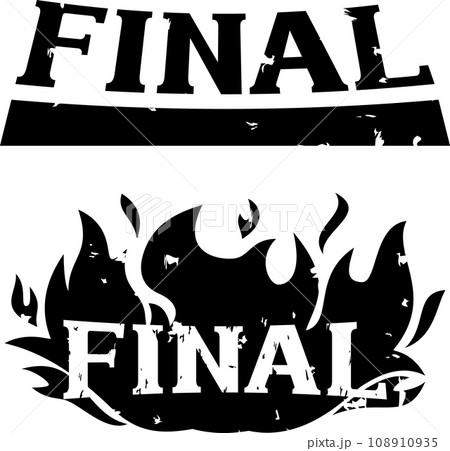 FINALの文字のロゴ FINALの文字のロゴ 108910935