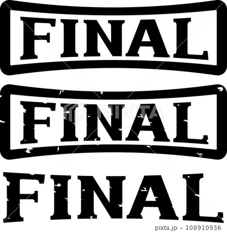 FINALの文字のアイコン FINALの文字のアイコン 108910936