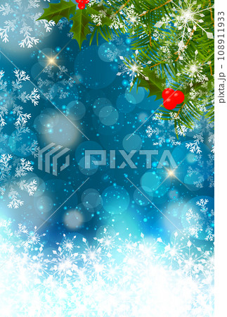 雪　クリスマス　冬　光　背景 108911933