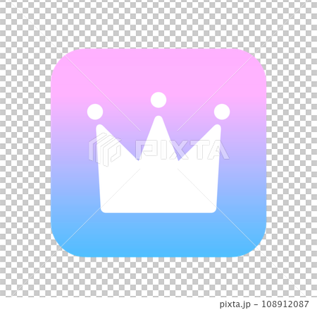 Cute gradation crown app 108912087
