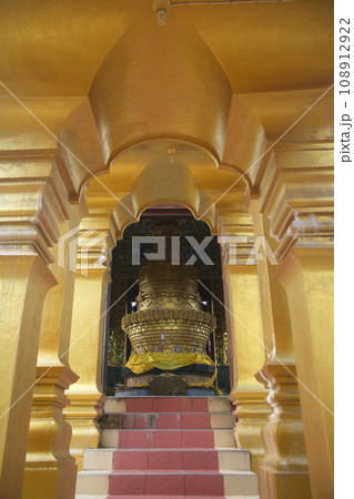 The Main pagoda name is Phra Maha Rattana Loha Jedi Sri Sasana Phothisat Sawang Boon inside contains the Buddha's relics at Wat Phra Sawang Boon. Located at Saraburi Province in Thailand The Main pagoda name is Phra Maha Rattana Loha Jedi Sri Sasana Phothisat Sawang Boon inside contains the Buddha's relics at Wat Phra Sawang Boon. Located at Saraburi Province in Thailand 108912922