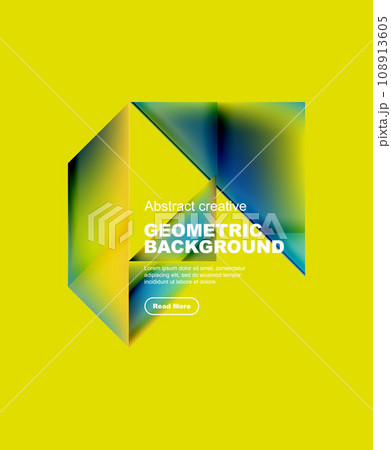 Gradient triangles vector abstract background Gradient triangles vector abstract background 108913605