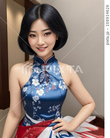 チャイナドレスの女性 チャイナドレスの女性 108914626