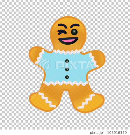 Gingerbread man cookie illustration Gingerbread man cookie illustration 108916559