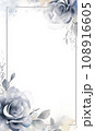 AI-generated content. Watercolour illustration, wild blooming floral pattern, greeting card template 108916605