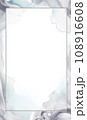 AI-generated content. Watercolor stylized frame in gray colors on a white background 108916608