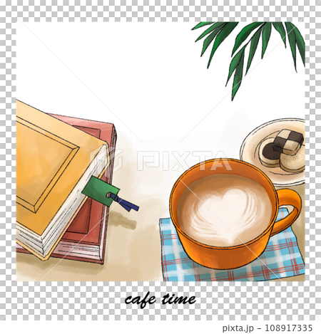 カフェの手描きイラスト 108917335