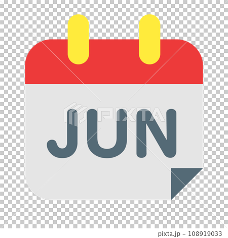 Color style icon representing the month, June Color style icon representing the month, June 108919033