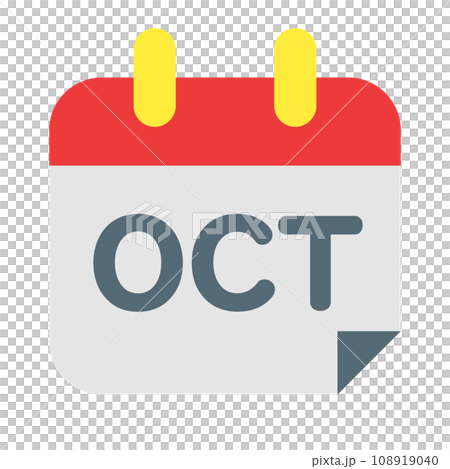 Color style icon representing the month, October Color style icon representing the month, October 108919040