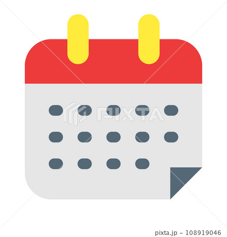 月、メモを表すカラースタイルのアイコン 108919046