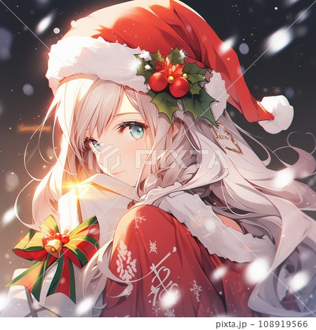 クリスマスのコスチュームを着た少女 108919566