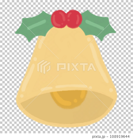 Christmas Bell With Holly Cherry Cartoon illustration For Christmas Festival Christmas Bell With Holly Cherry Cartoon illustration For Christmas Festival 108919644