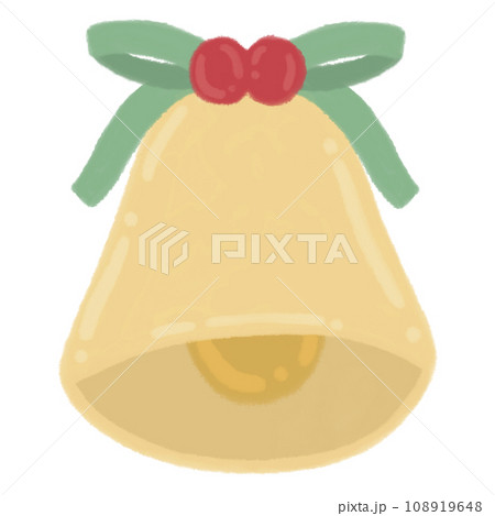 Christmas Bell With Holly Cherry And Ribbon Cartoon illustration For Christmas Festival Christmas Bell With Holly Cherry And Ribbon Cartoon illustration For Christmas Festival 108919648