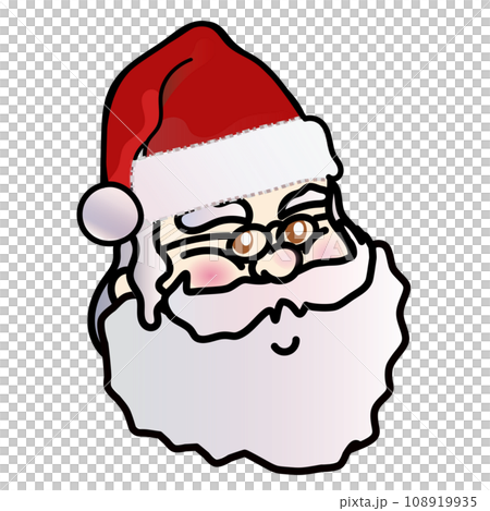 santa claus face illustration santa claus face illustration 108919935