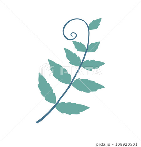 Leaf icon on white background 108920501