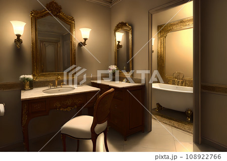 ゴージャスな部屋　バスルーム　3 108922766