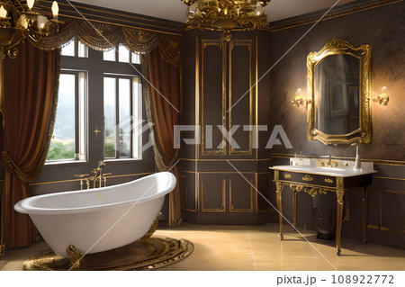 ゴージャスな部屋 バスルーム 8 ゴージャスな部屋 バスルーム 8 108922772