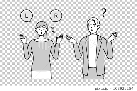 英会話、白人男性に英語発音lとrが通じなくて困る日本人女性 108923184