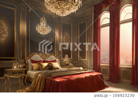 ゴージャスな部屋　ベッドルーム　7 108923230