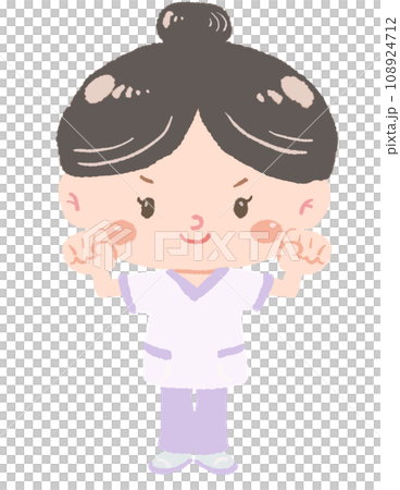 治療師全身站立握拳姿勢 108924712