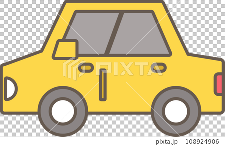 横向き・横から見た車のシンプルなイラスト 横向き・横から見た車のシンプルなイラスト 108924906