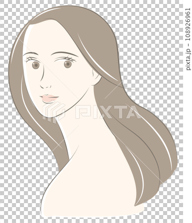 健康的年輕女子,長髮 健康的年輕女子,長髮 108926961