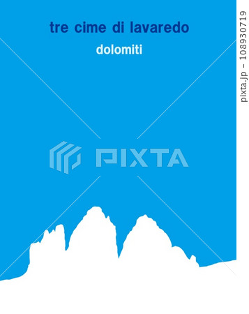 トレ・チーメ・ディ・ラヴァレード　tre　cime　di　lavaredo　ドロミーティ　イタリア 108930719