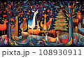 幻想的な架空の動物たちのクリスマス 108930911