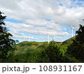 愛媛県南宇和郡愛南町_青空と山と風力発電機3 愛媛県南宇和郡愛南町_青空と山と風力発電機3 108931167