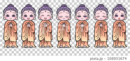 Set: Buddha (his hands in prayer) Set: Buddha (his hands in prayer) 108931674