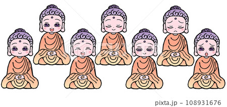 セット・お釈迦様(座 セット・お釈迦様(座 108931676
