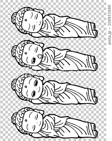 Set: Buddha (1 bed, monochrome) 108931680